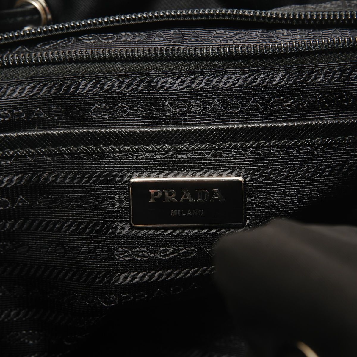 Prada Backpack Nylon Studs Leather — view 9
