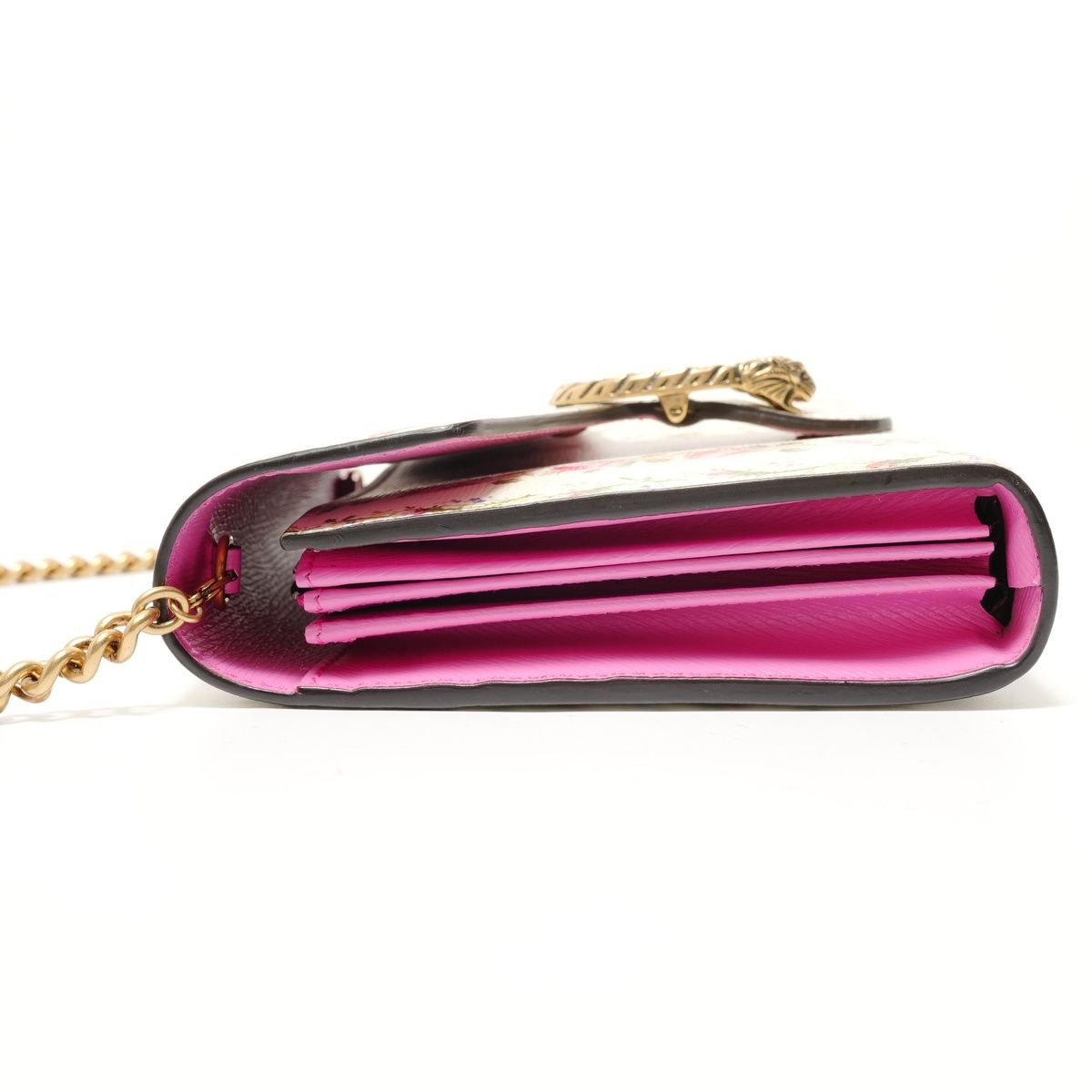 Gucci Shoulder Bag Dionysus Chain Flower Leather — view 3
