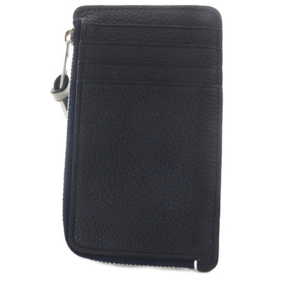Loewe Coin Card Holder Fragment Case Anagram Leather Navy Silver — view 2