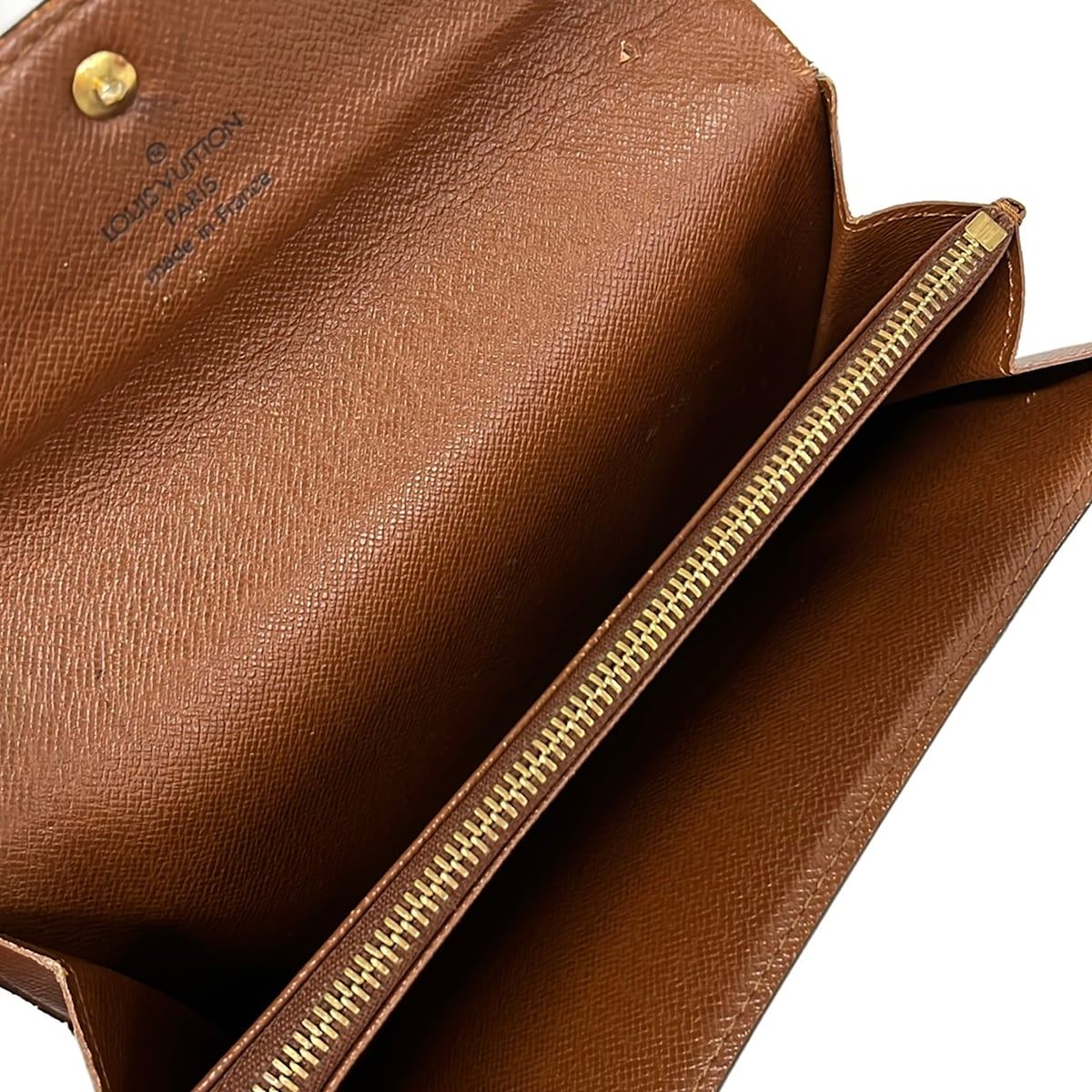 Louis Vuitton Wallet Monogram Pochette Porte Monet Cles Leather — view 3