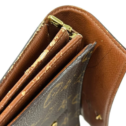 Louis Vuitton Wallet Monogram Pochette Porte Monet Cles Leather — view 6