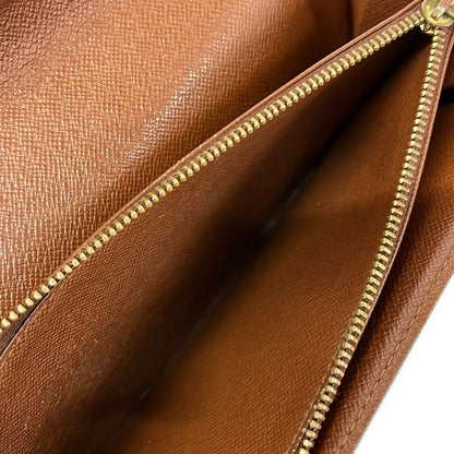 Louis Vuitton Wallet Monogram Pochette Porte Monet Cles Leather — view 4
