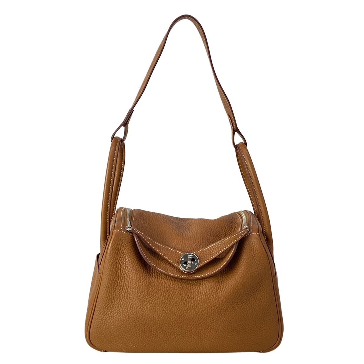 Hermes Shoulder Bag Lindy 26 Gold Silver