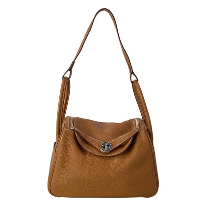 Hermes Shoulder Bag Lindy 26 Gold Silver