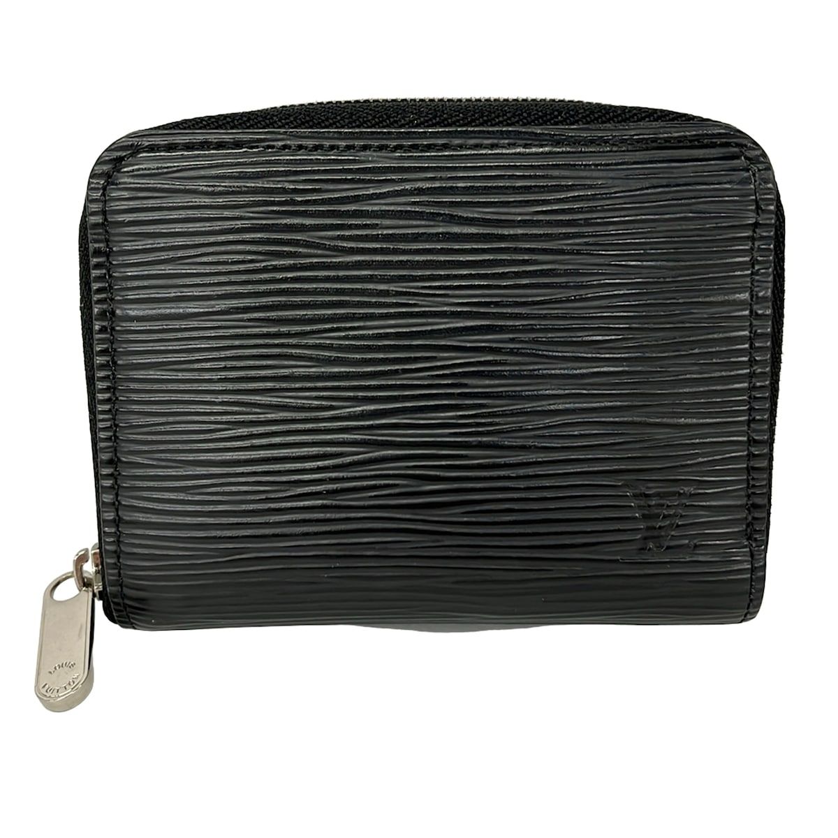 Louis Vuitton Coin Case Epi Zippy Purse Noir Leather