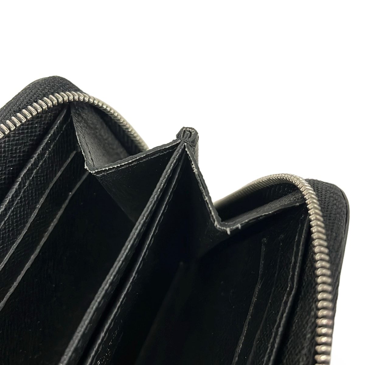 Louis Vuitton Coin Case Epi Zippy Purse Noir Leather — view 6
