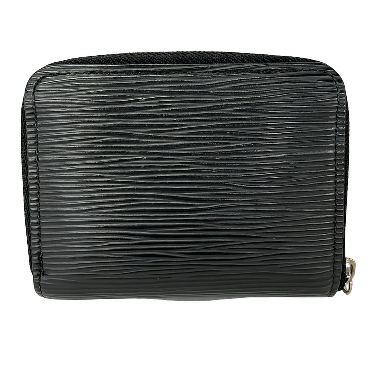 Louis Vuitton Coin Case Epi Zippy Purse Noir Leather — view 2