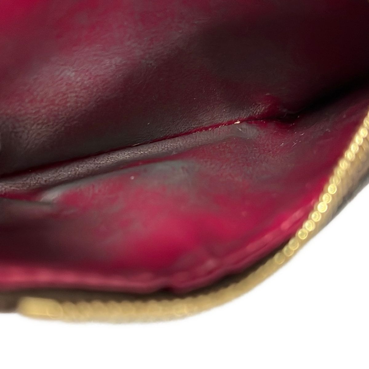 Louis Vuitton Trifold Wallet Monogram Portefeuille Zoe Fuchsia Initial Leather — view 4