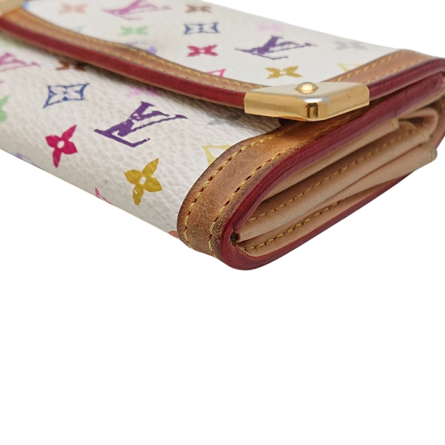 Louis Vuitton Coin Case Porte-Monnaie Pla Monogram Multicolor Blanc — view 7