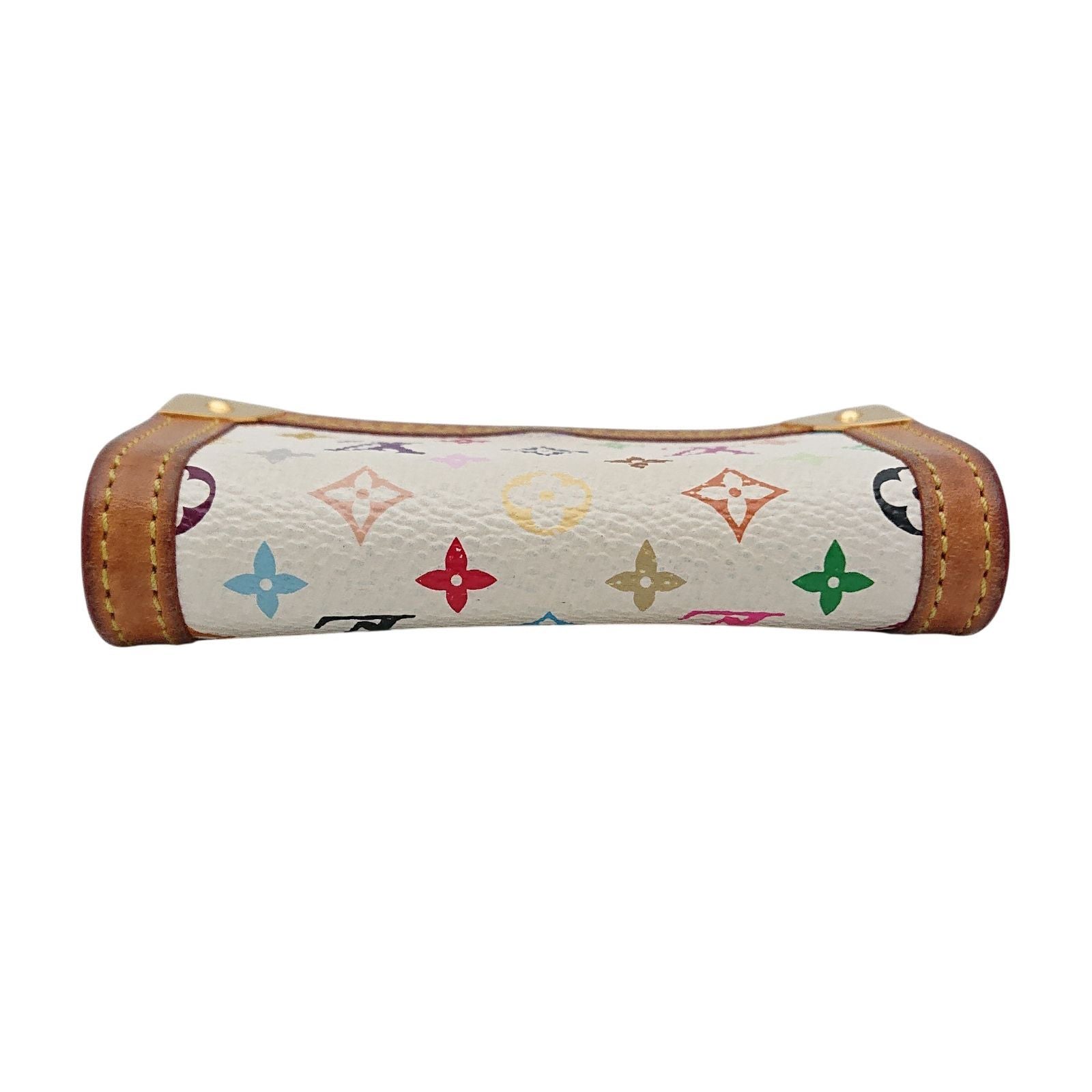 Louis Vuitton Coin Case Porte-Monnaie Pla Monogram Multicolor Blanc — view 4