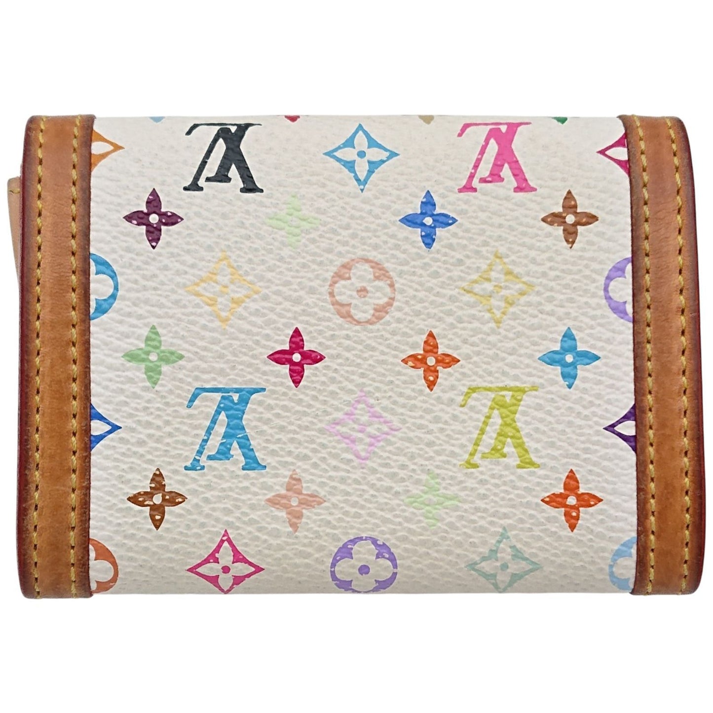 Louis Vuitton Coin Case Porte-Monnaie Pla Monogram Multicolor Blanc — view 2