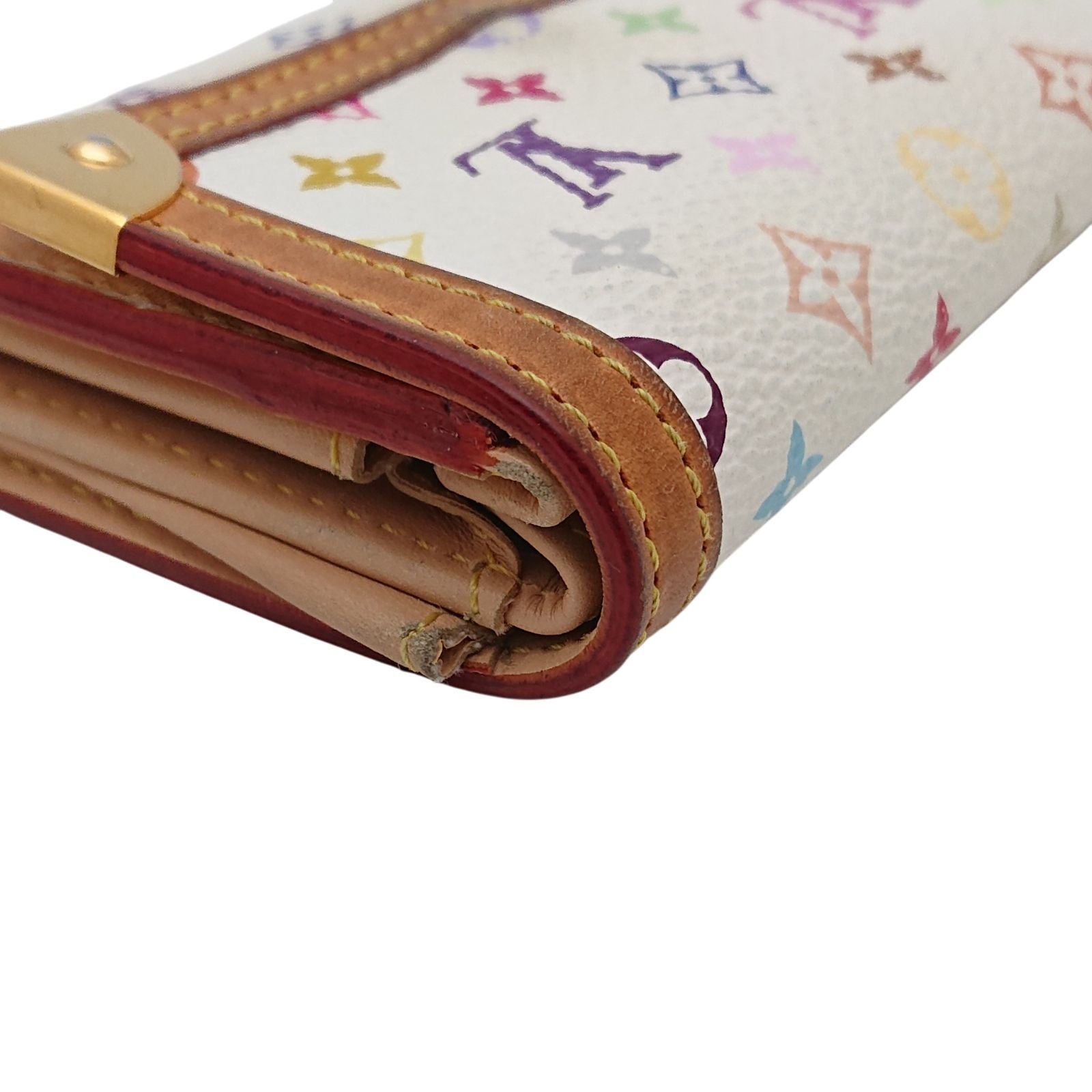 Louis Vuitton Coin Case Porte-Monnaie Pla Monogram Multicolor Blanc — view 8
