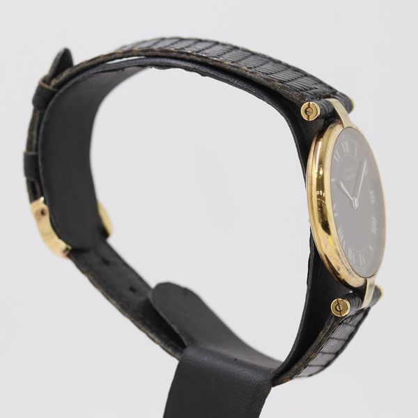 Cartier Must Vandeme Quartz Black Dial Watch Mtm — view 2