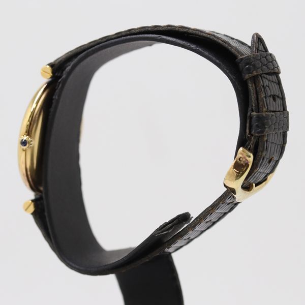 Cartier Must Vandeme Quartz Black Dial Watch Mtm — view 3