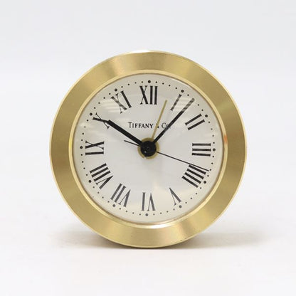 Tiffany & Co Travel Watch Quartz White Dial Table Clock Mtm
