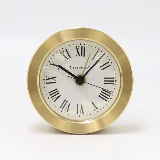 Tiffany & Co Travel Watch Quartz White Dial Table Clock Mtm