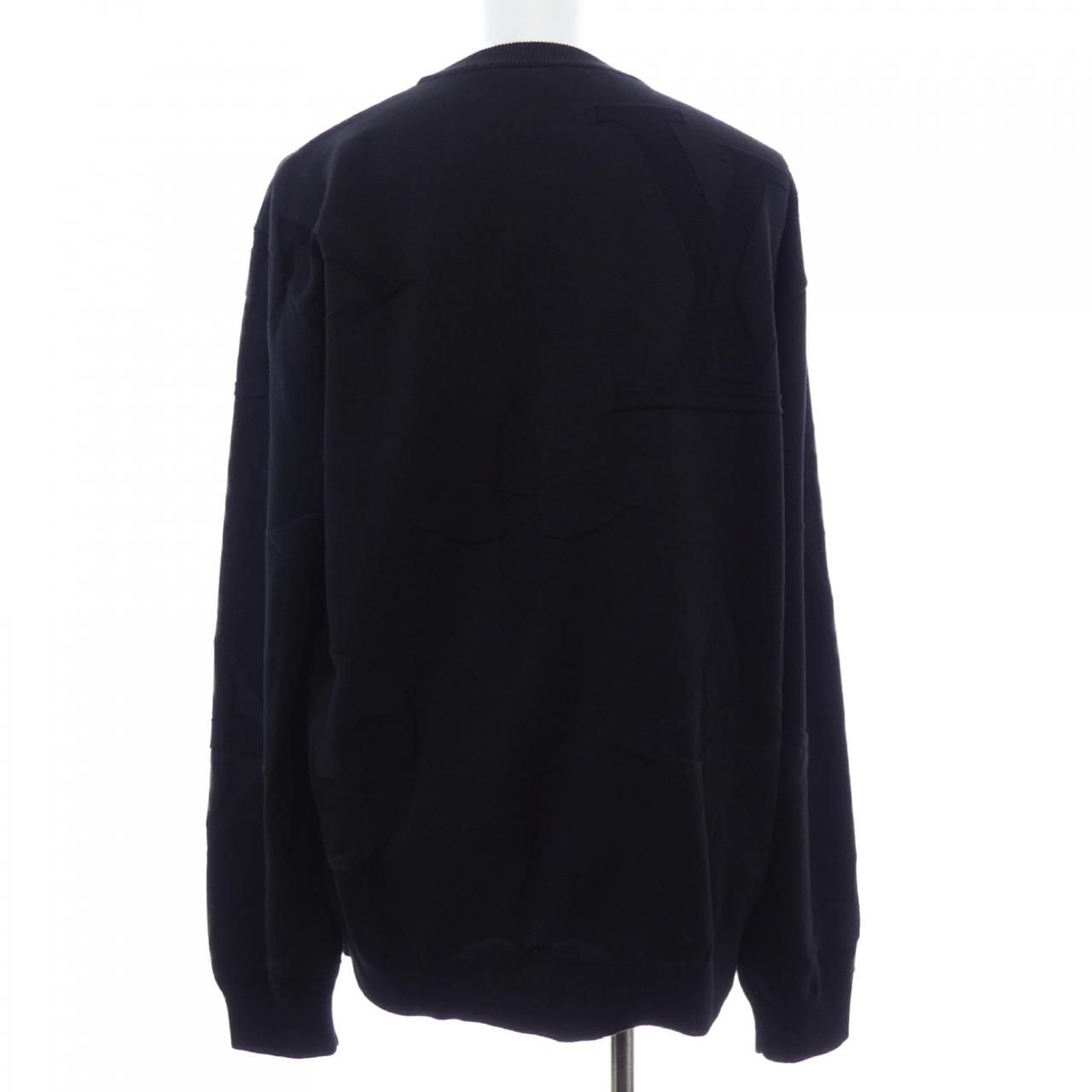 Louis Vuitton Monogram Long Sleeve Cotton Crew Neck Knit Sweater — view 2