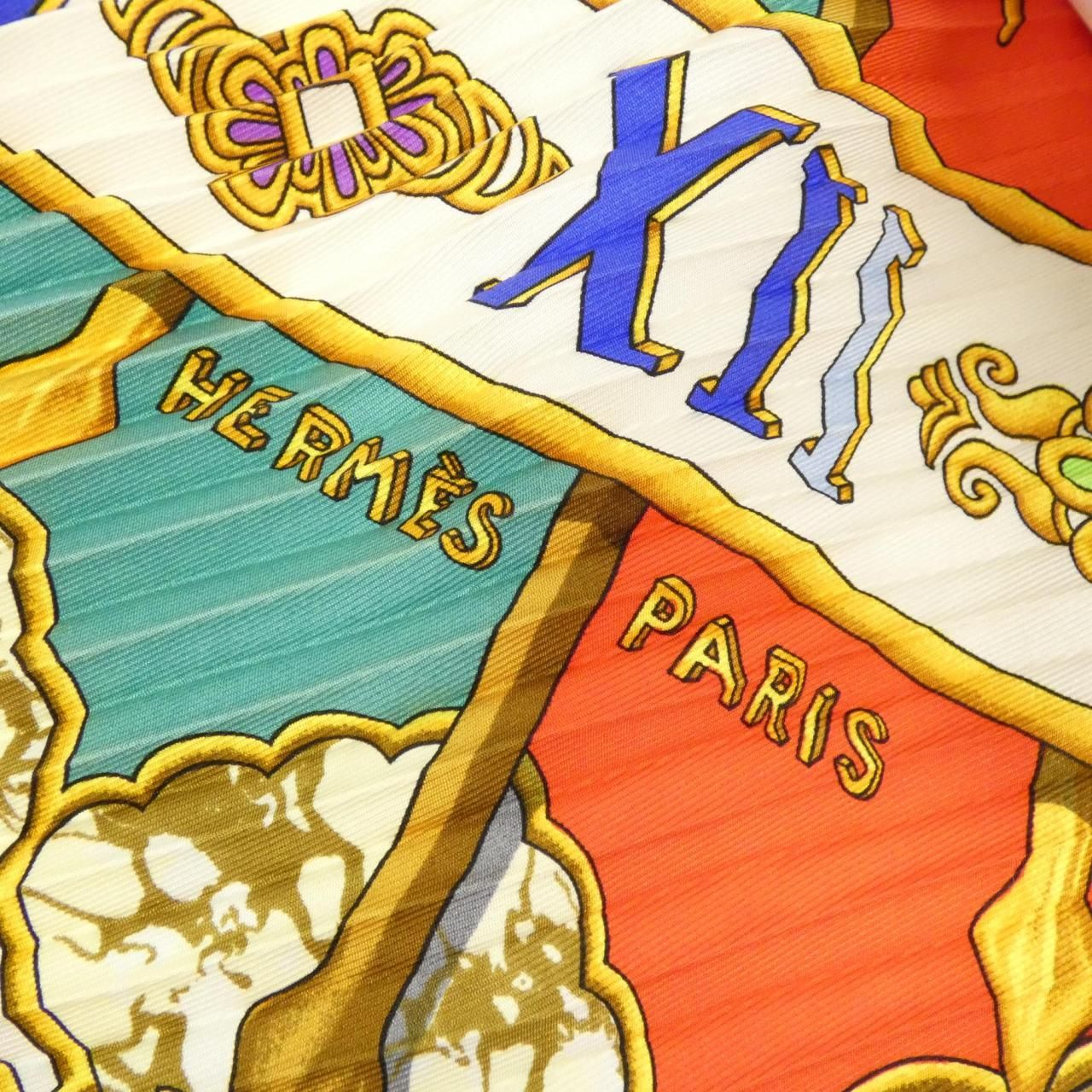 Hermes Pleats Scarf White — view 4