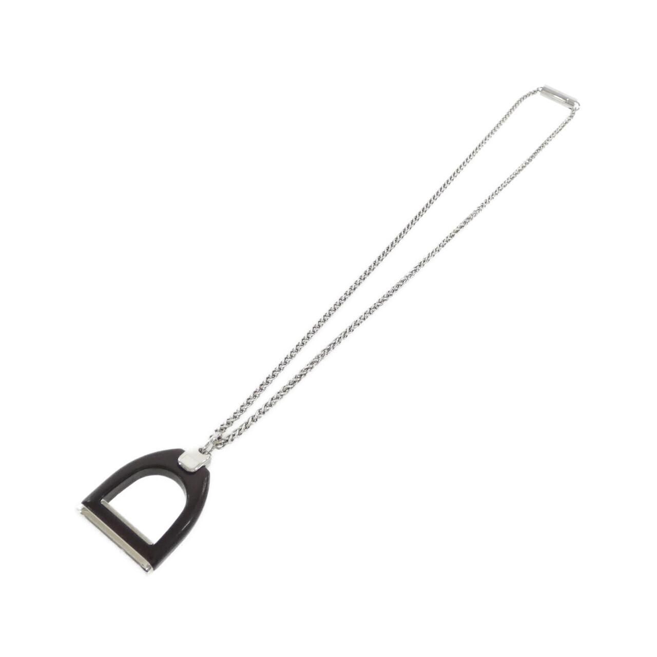 Hermes Etrier Vulcanium Necklace — view 2