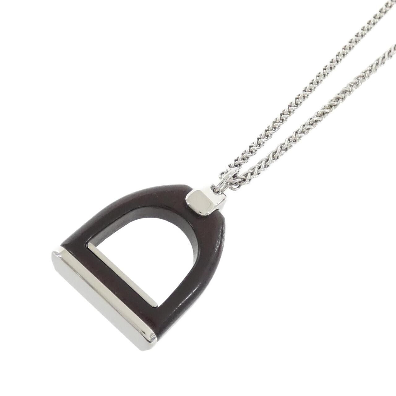 Hermes Etrier Vulcanium Necklace