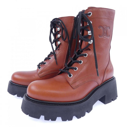 Celine Triomphe Ranger Mid Lace Up Boots — view 3