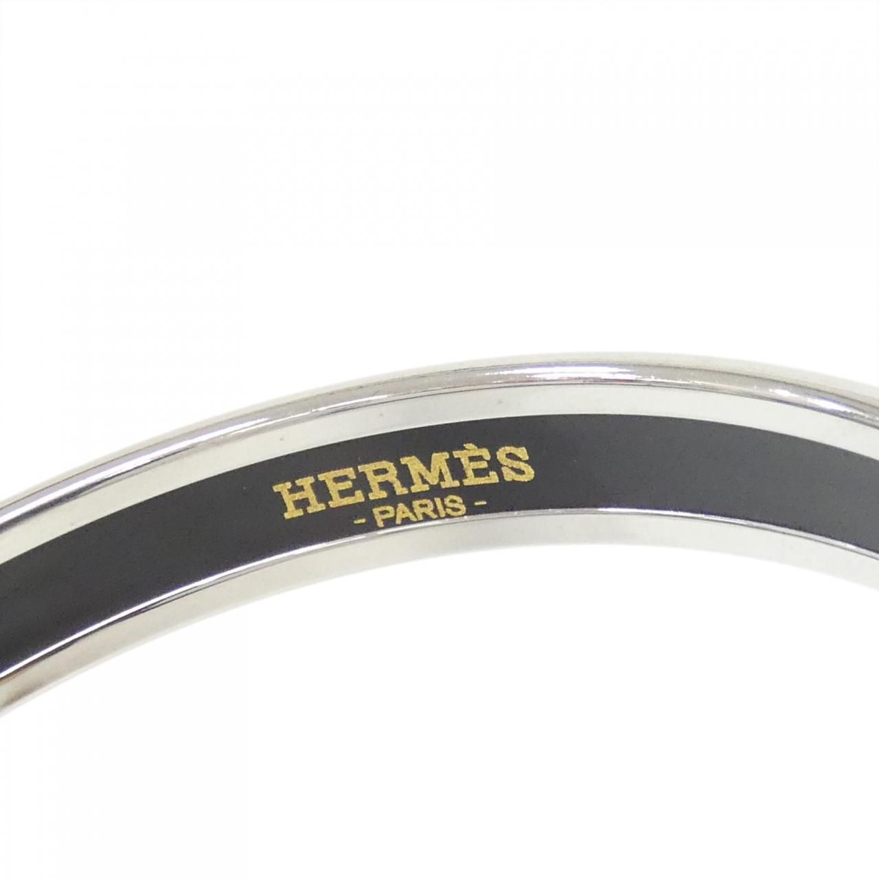Hermes Bangle Bracelet Silver — view 2