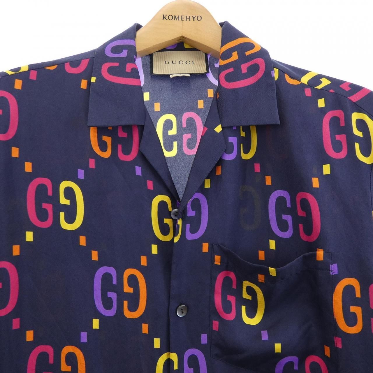 Gucci Jumbo GG Silk Bowling Shirt Zajoz — view 5