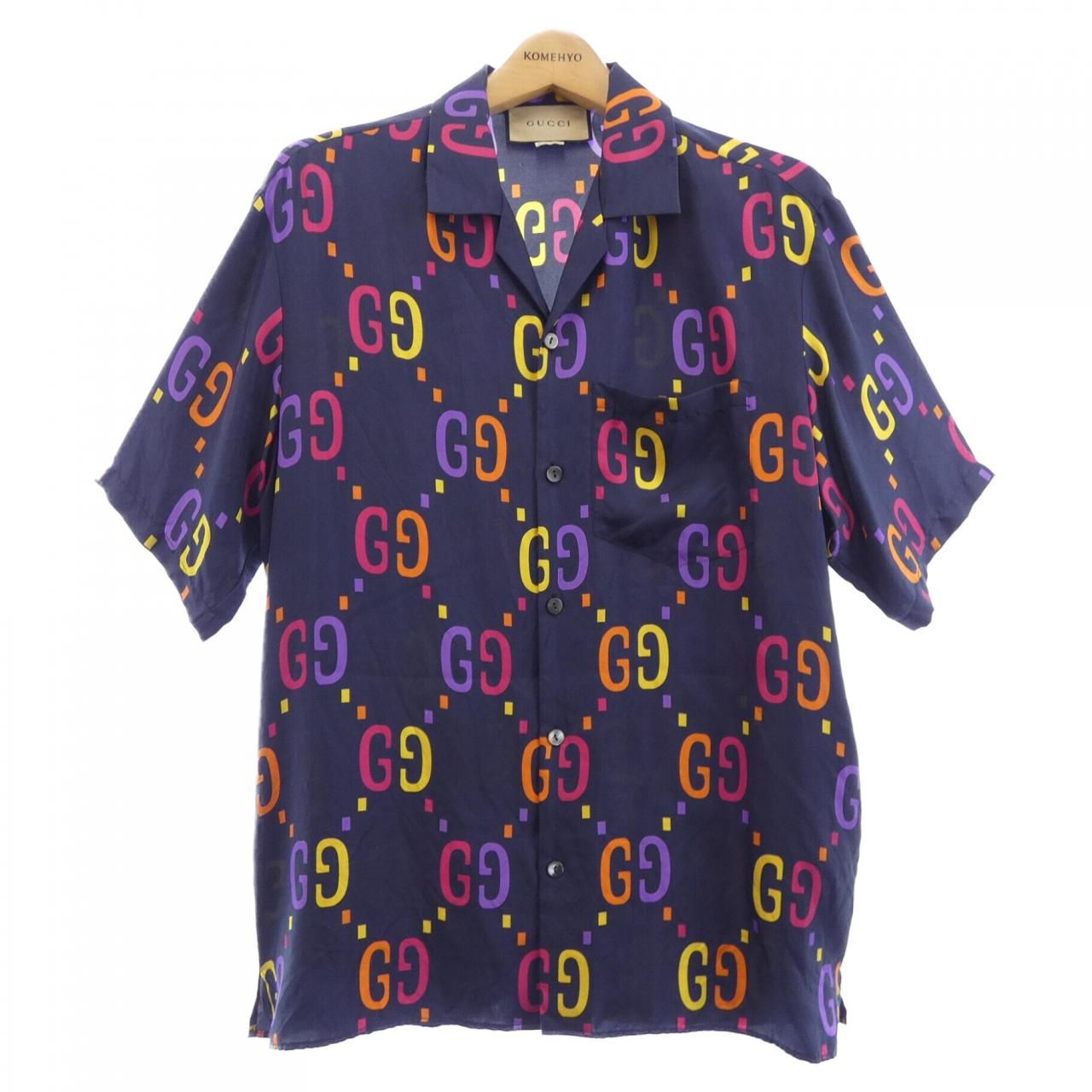 Gucci Jumbo GG Silk Bowling Shirt Zajoz