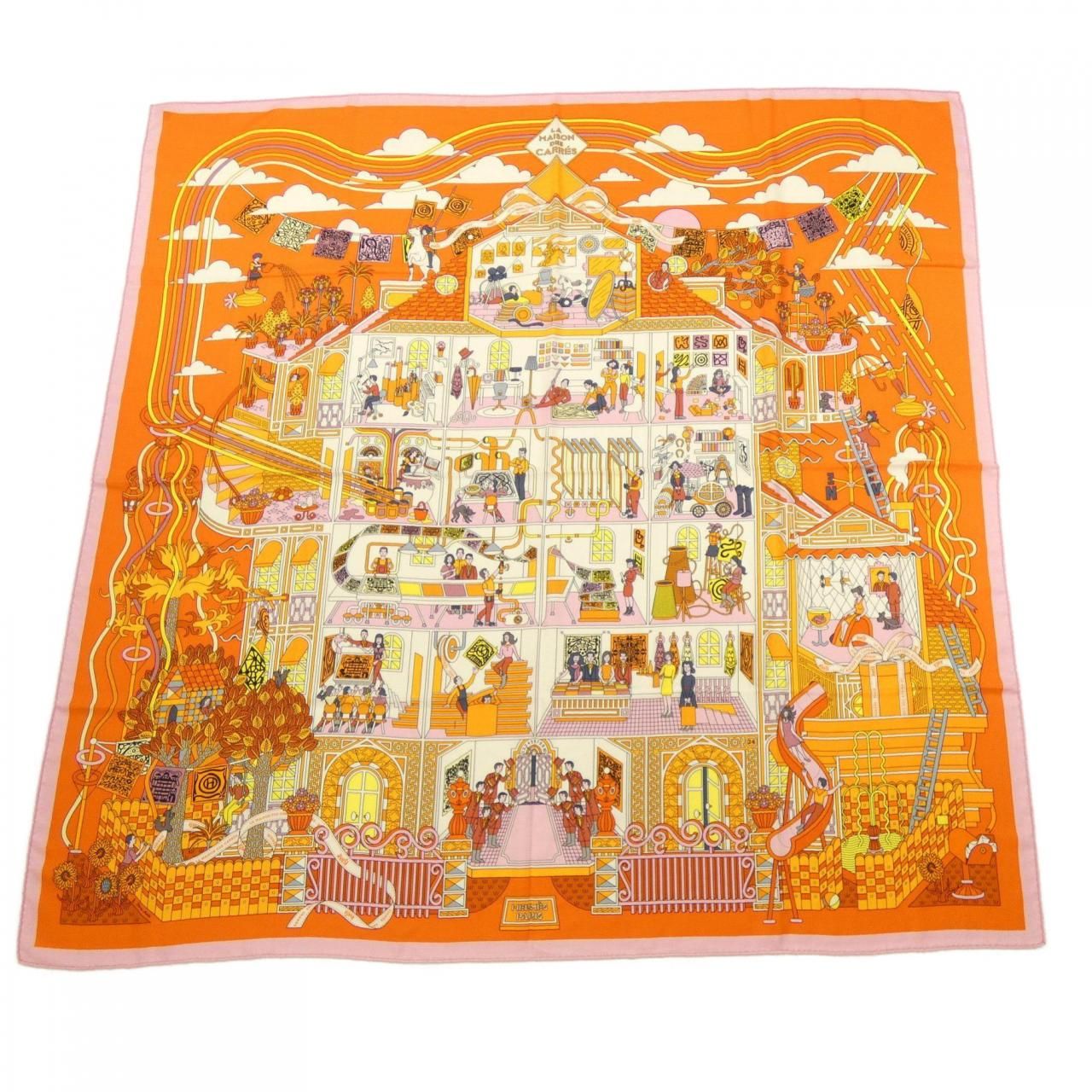 Hermes la Maison Des Carre Shawl Scarf