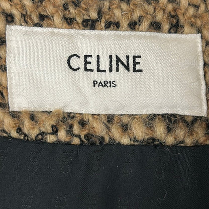 Celine Jacket 34 S Ivory Beige Black Gold Button Long Sleeve Autumn Winter Wool — view 3
