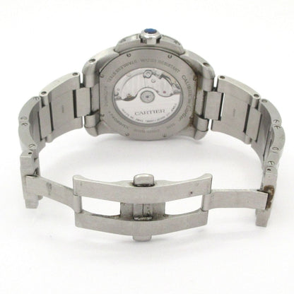 Cartier Watch Caliber de LM Back Slot SS Black — view 7