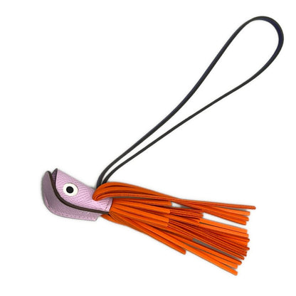 Hermes Key Holder Same Poisson Charm Gimove Fu Purple Fish Motif