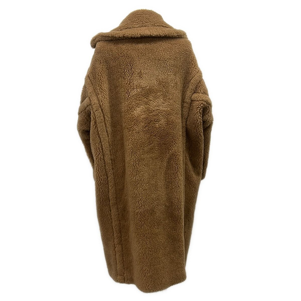Max Mara Coat S Teddy Bear Brown Winter Silk — view 2