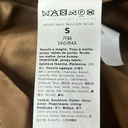 Max Mara Coat S Teddy Bear Brown Winter Silk — view 4