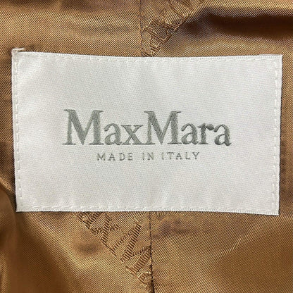 Max Mara Coat S Teddy Bear Brown Winter Silk — view 3