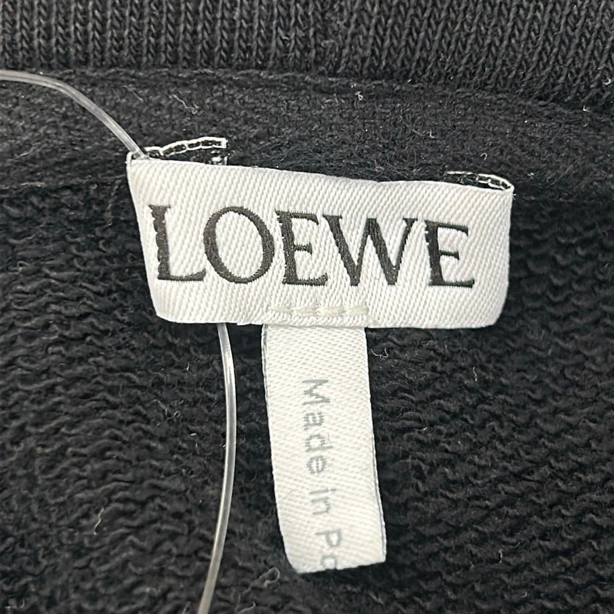 Loewe Hoodie S Black White Dark Navy Cotton — view 3