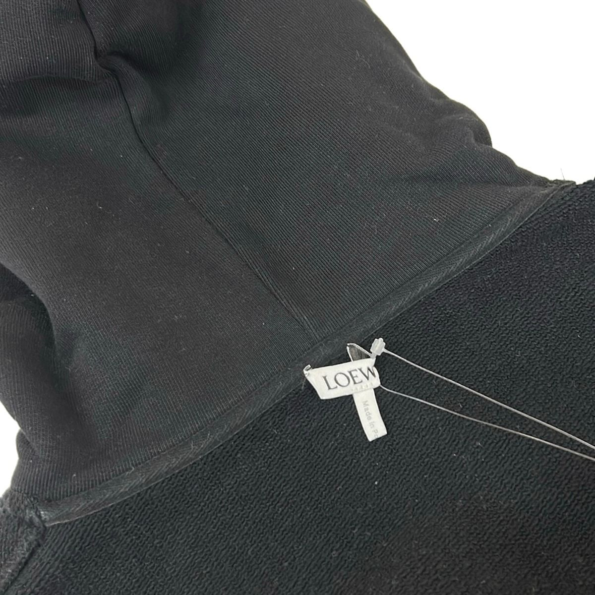 Loewe Hoodie S Black White Dark Navy Cotton — view 8