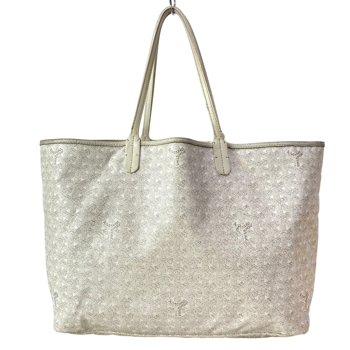 Goyard Tote Saint Louis PM White Leather