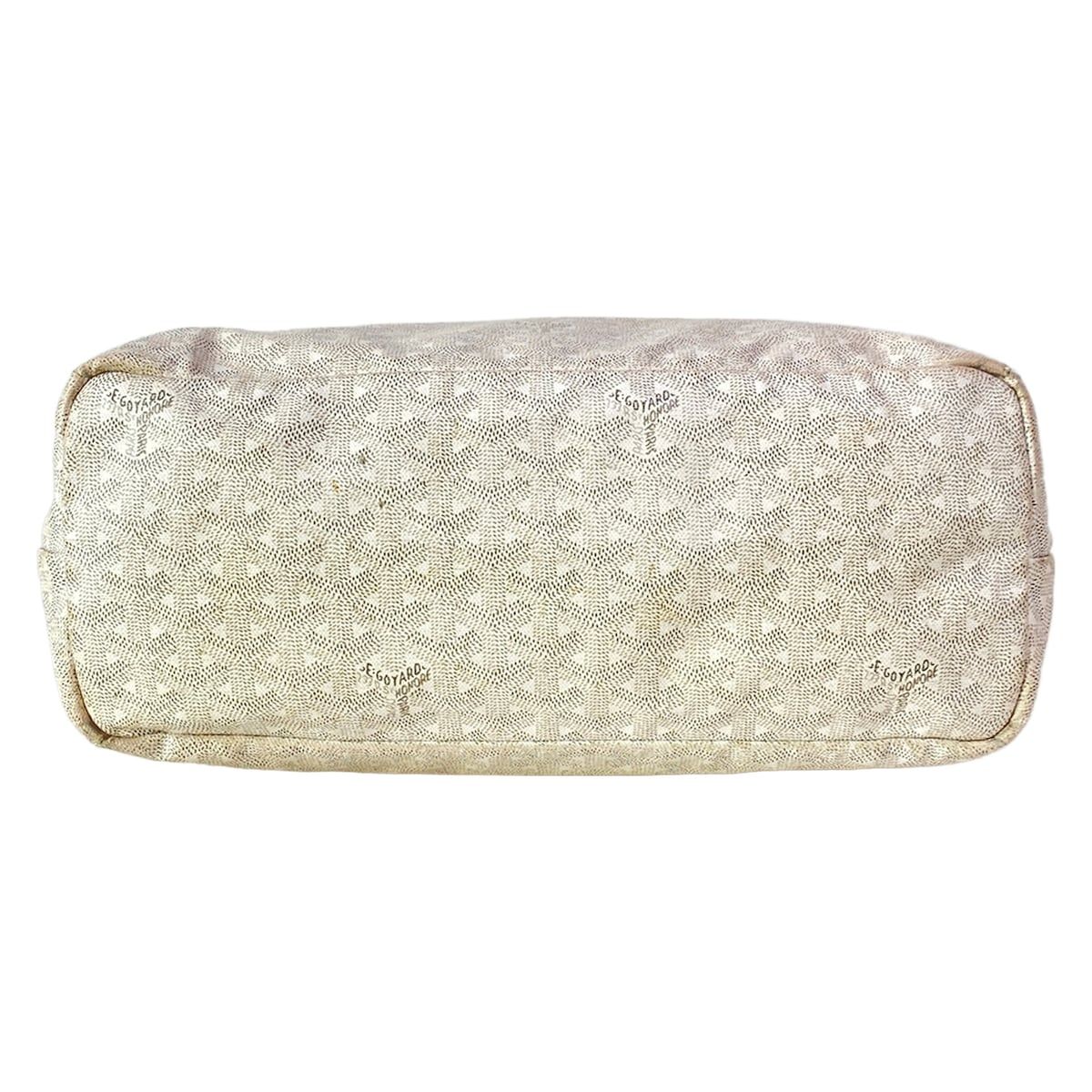 Goyard Tote Saint Louis PM White Leather — view 5