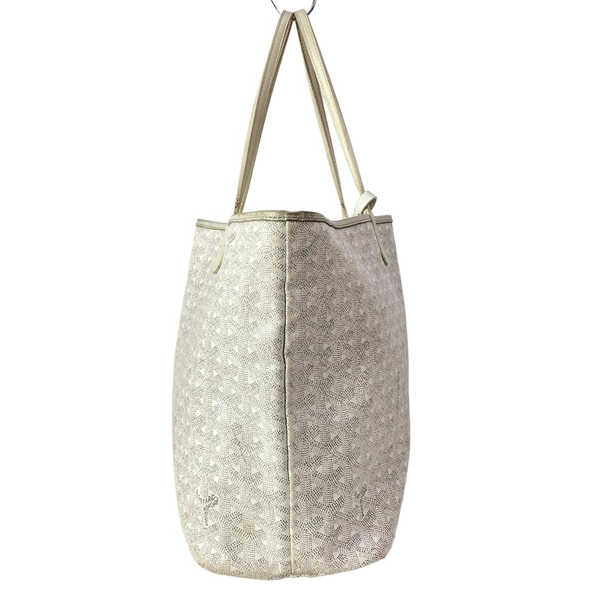 Goyard Tote Saint Louis PM White Leather — view 4