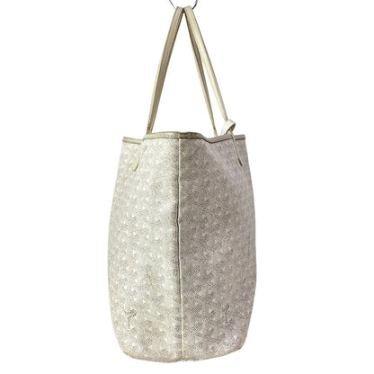 Goyard Tote Saint Louis PM White Leather — view 4