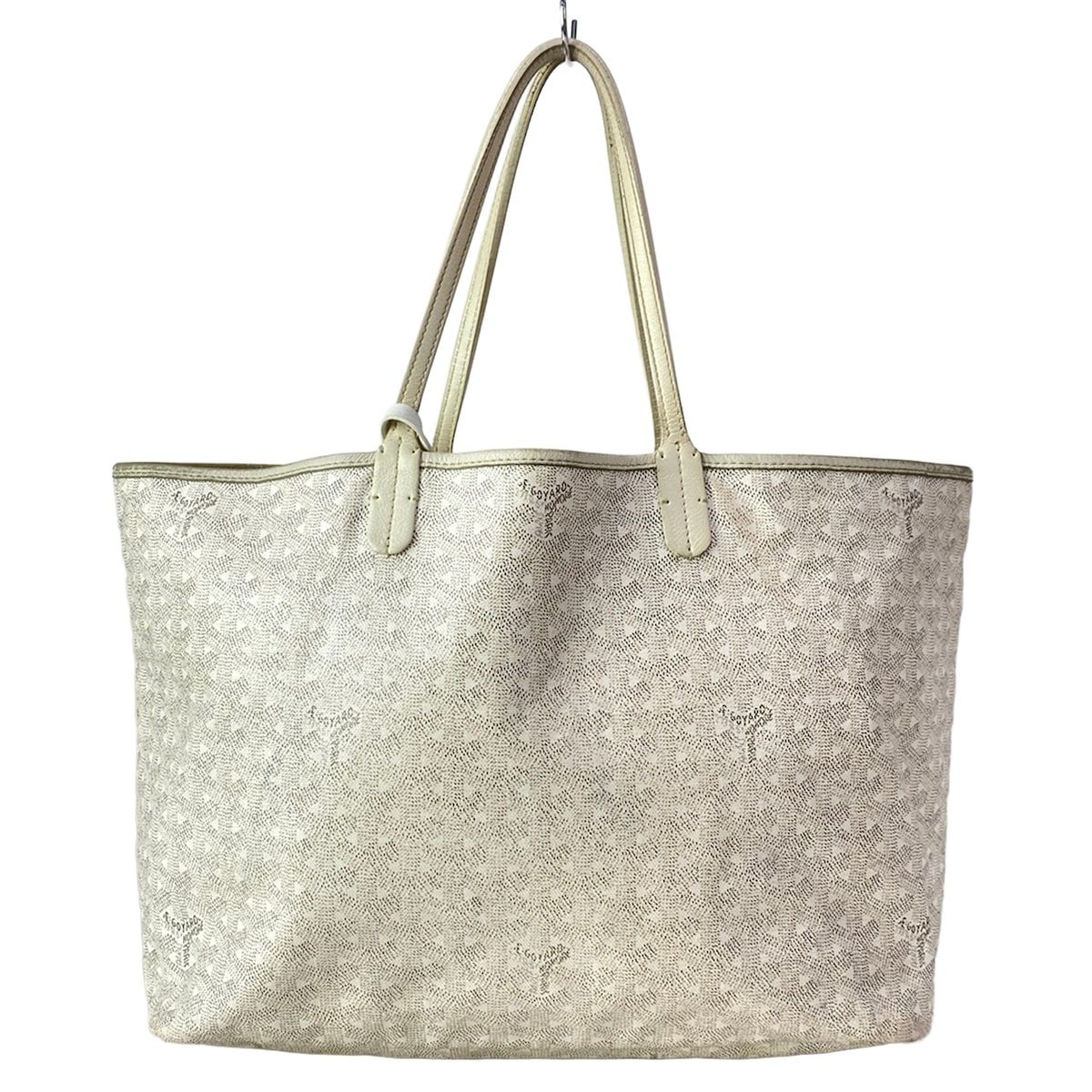 Goyard Tote Saint Louis PM White Leather — view 3