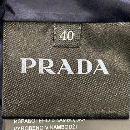 Prada Down Jacket Coat 40 M Dark Navy Long Sleeve Winter — view 5