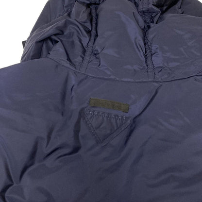Prada Down Jacket Coat 40 M Dark Navy Long Sleeve Winter — view 6