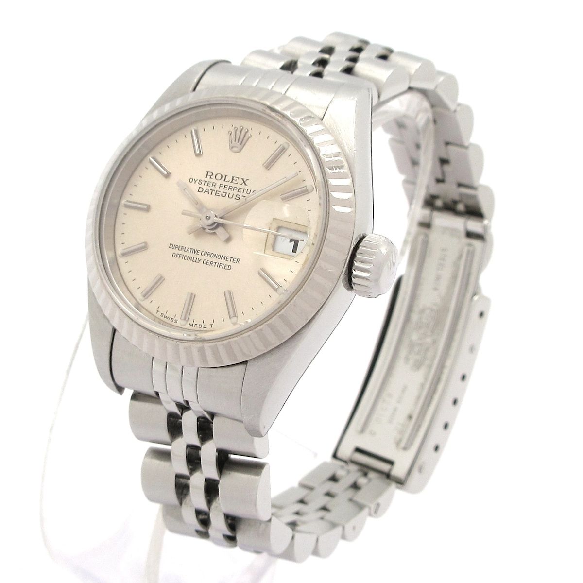 Rolex Watch Datejust SS 18k White Gold 16 Frames Silver — view 2