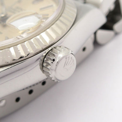 Rolex Watch Datejust SS 18k White Gold 16 Frames Silver — view 9