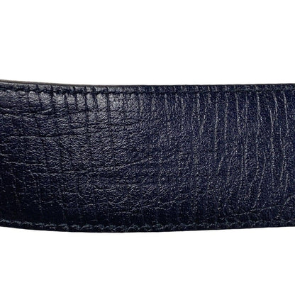 Gucci Belt 38 Interlocking Beige Dark Navy — view 3