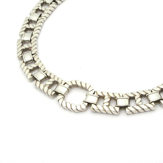 Hermes Necklace Gran Sport Silver