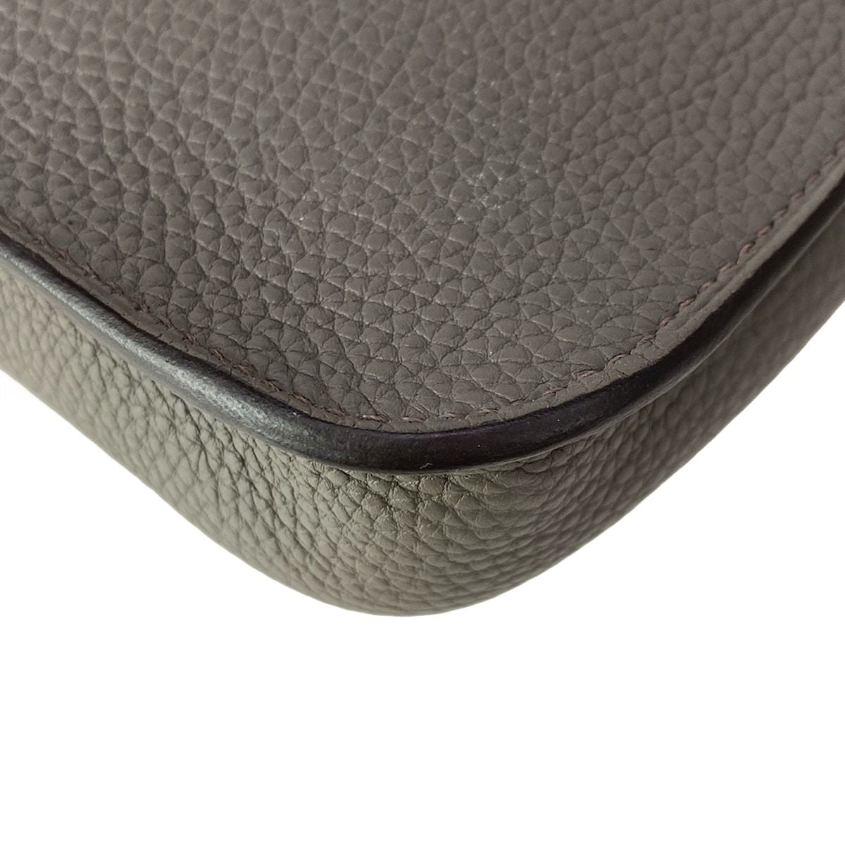 Hermes Shoulder Bag Steve Bright Etain Silver — view 8