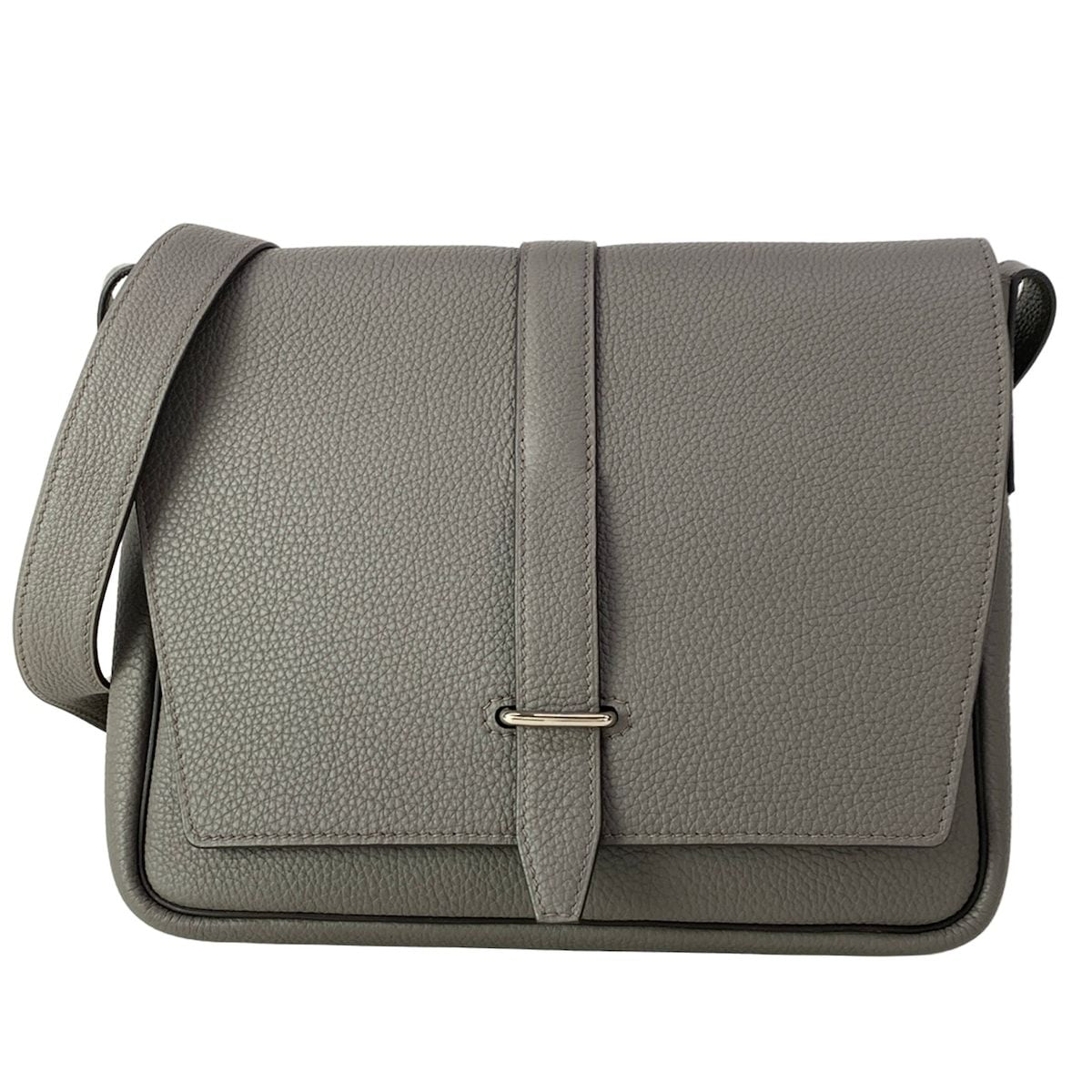 Hermes Shoulder Bag Steve Bright Etain Silver